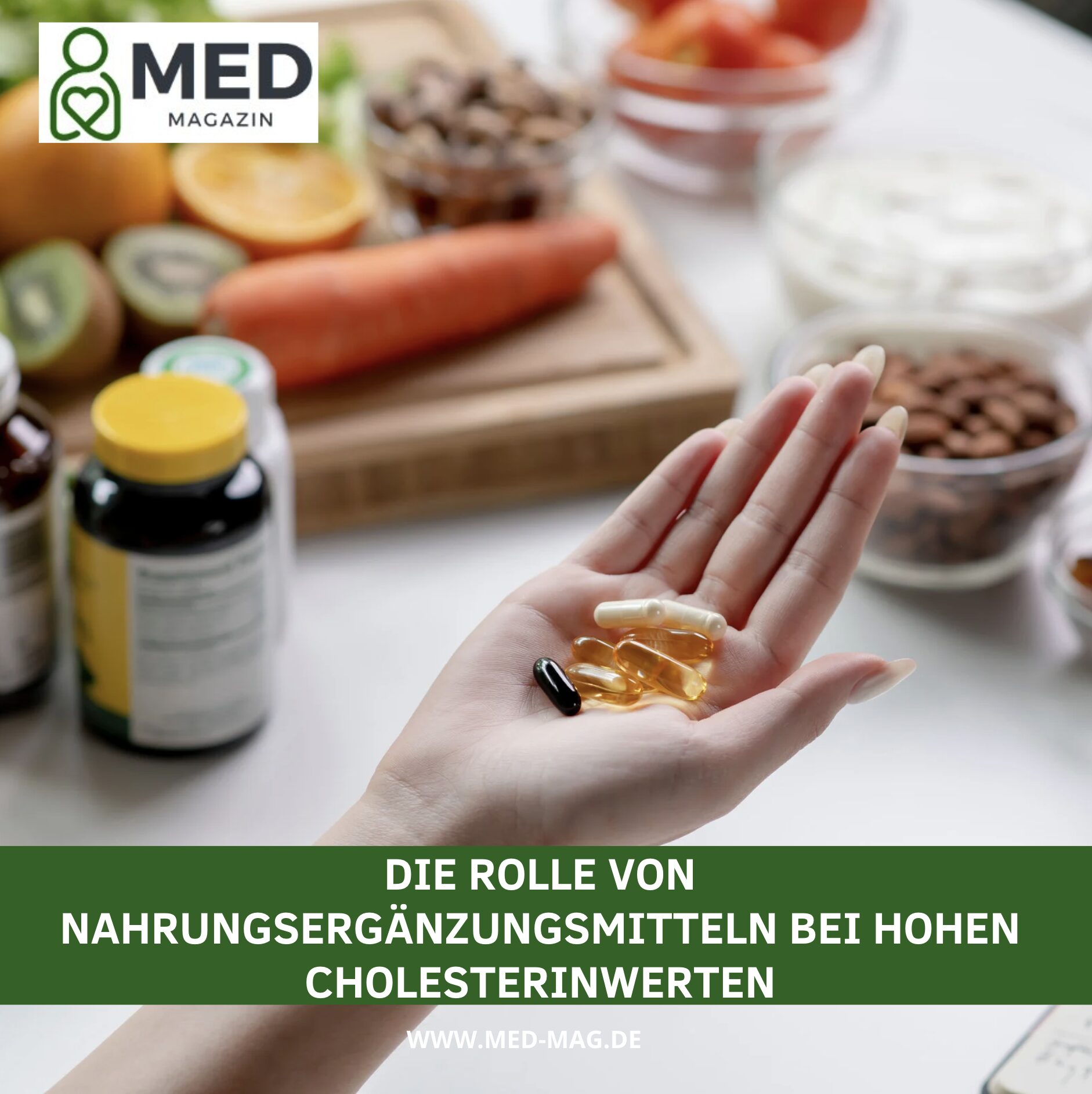 Die Rolle von Nahrungsergänzungsmitteln bei hohen Cholesterinwerten
