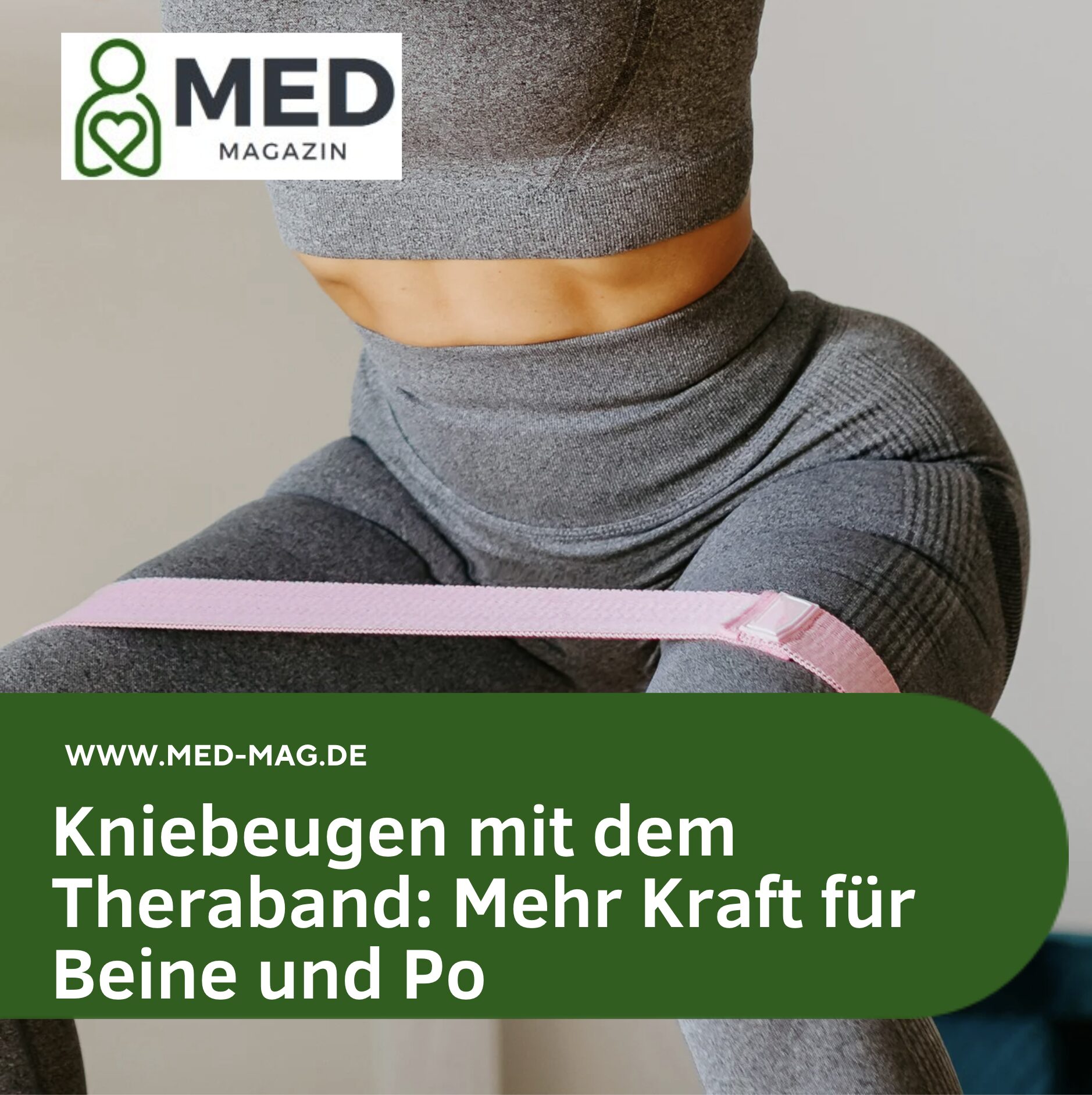 Kniebeugen mit dem Theraband: Mehr Kraft für Beine und Po