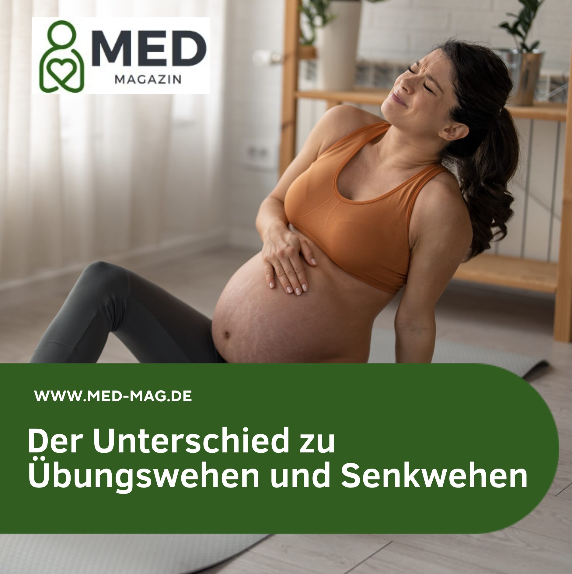 Der Unterschied zu Übungswehen und Senkwehen