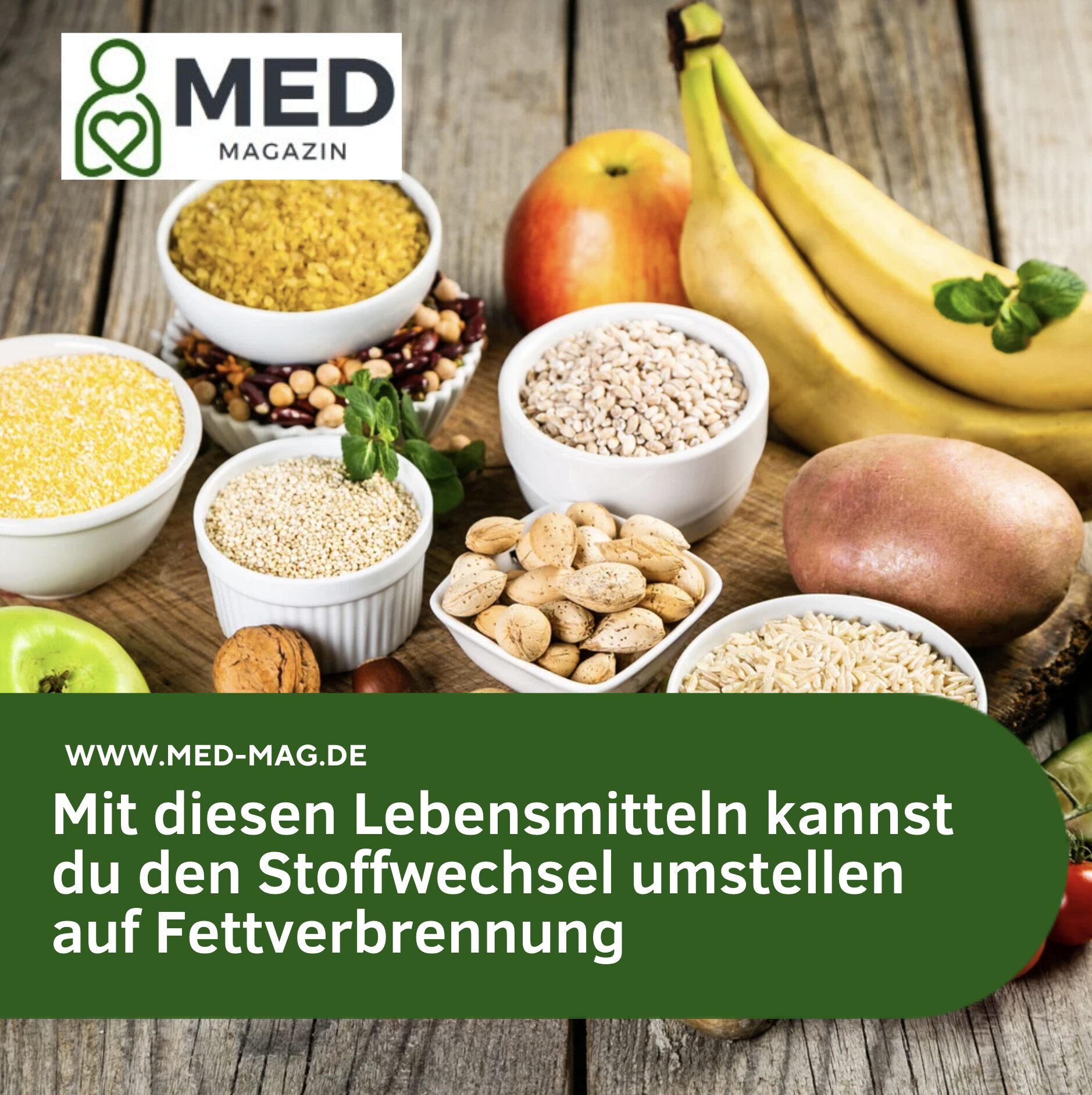 Mit diesen Lebensmitteln kannst du den Stoffwechsel umstellen auf Fettverbrennung