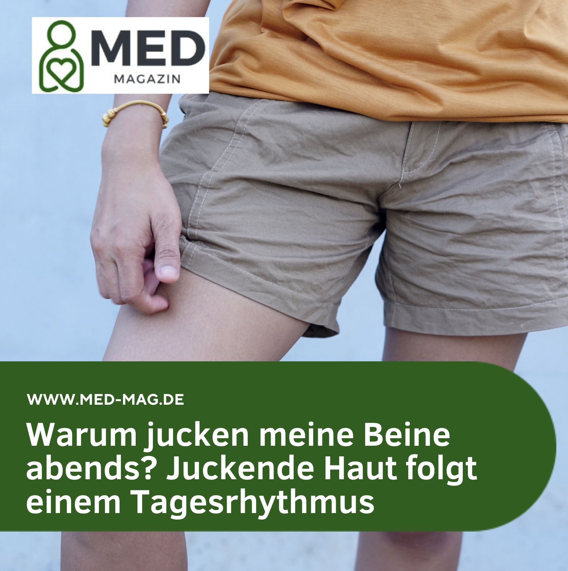 Warum jucken meine Beine abends? Juckende Haut folgt einem Tagesrhythmus
